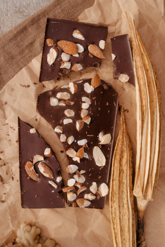 Dark Chocolate And Almonds