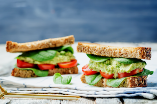 Avocado & Bean Sandwich