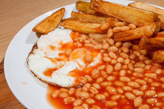 Egg, Chips & Beans (V)