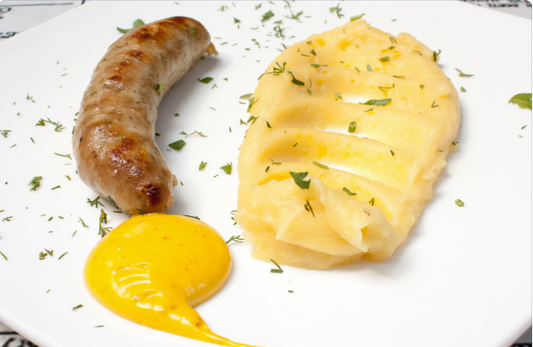 Sausage & Mustard Mash
