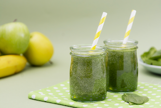 Apple, Banana & Spinach Smoothie