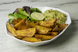 Baked Wedges and Guacamole
