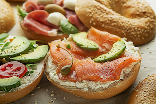 Smoked Salmon & Cream Cheese Bagel